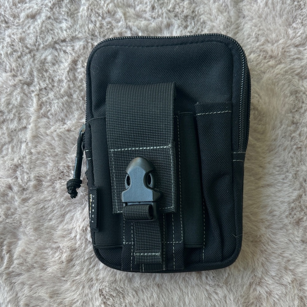Cordura Tool, phone Sleek Black Men's Belt Bag